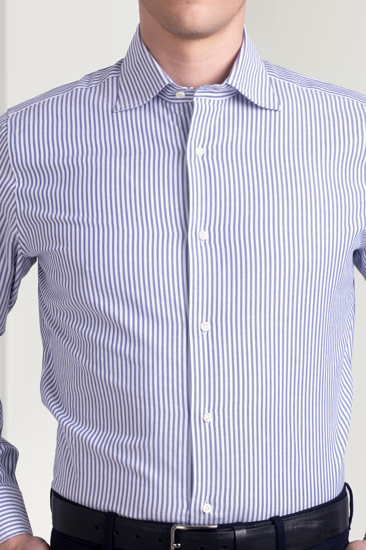 Navy Bengal Stripes Shirt - 5