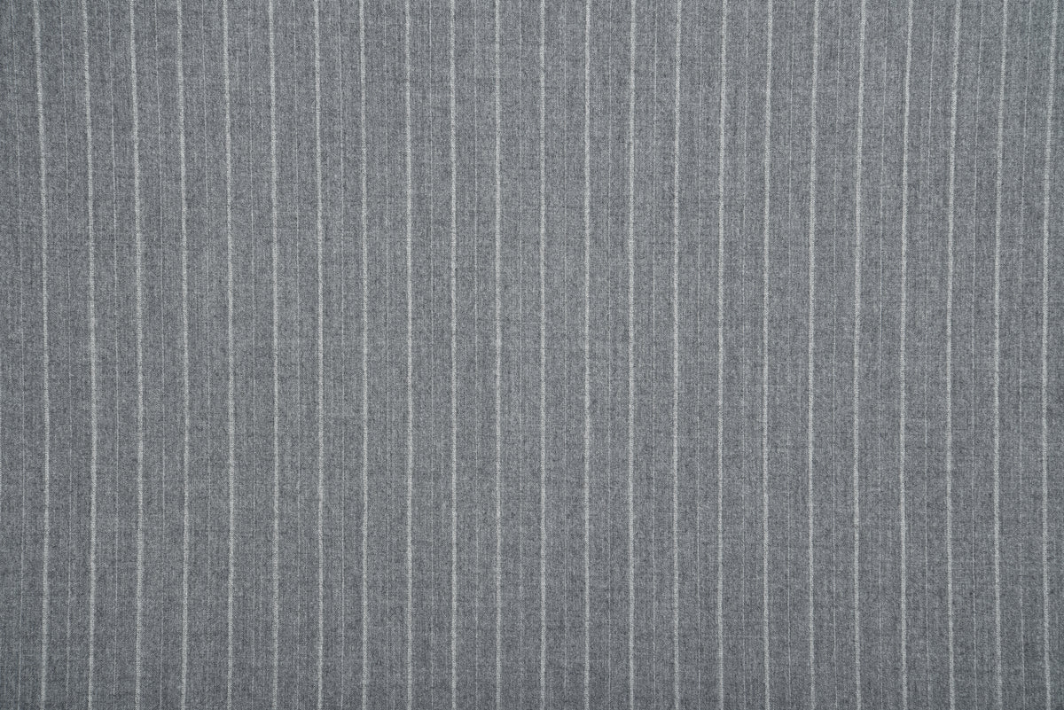 VBC Granite Grey Striped Wool Pants - 3