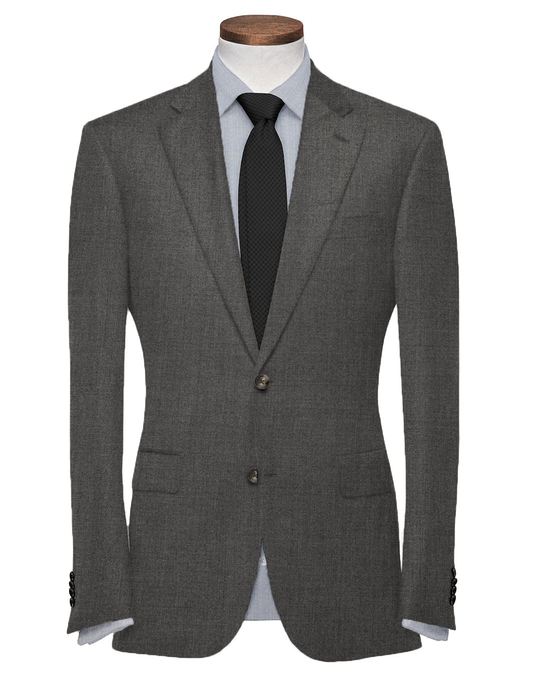 Dugdale Ash Grey Wool Flannel Dress Suit