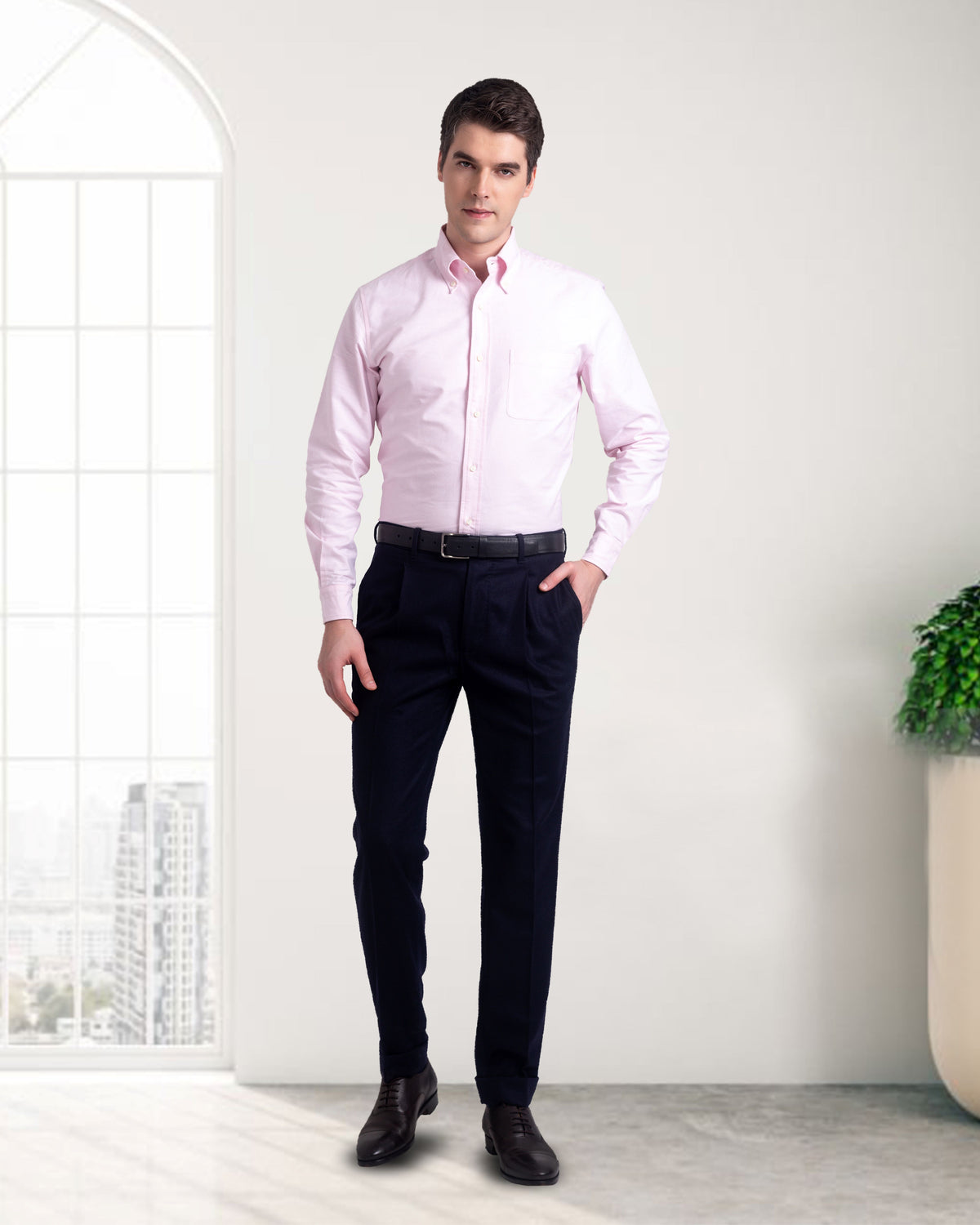 Pale Pink Oxford Shirt - 3