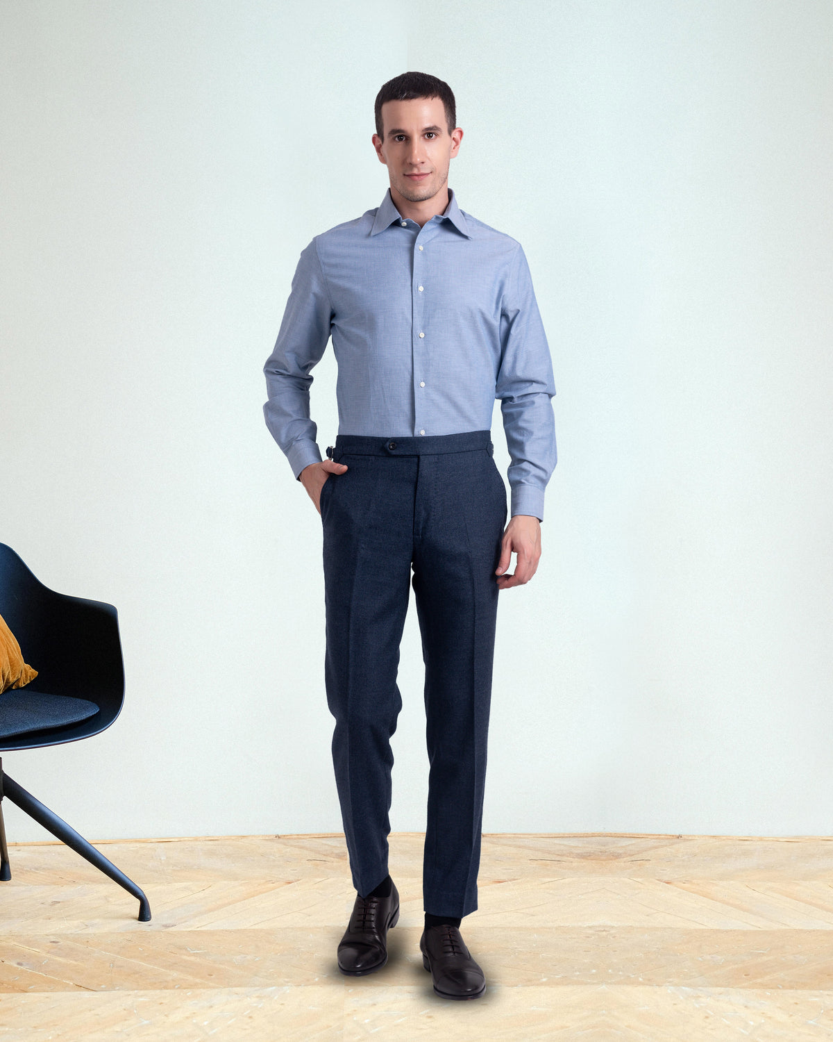 Persian Blue Oxford Shirt - 3
