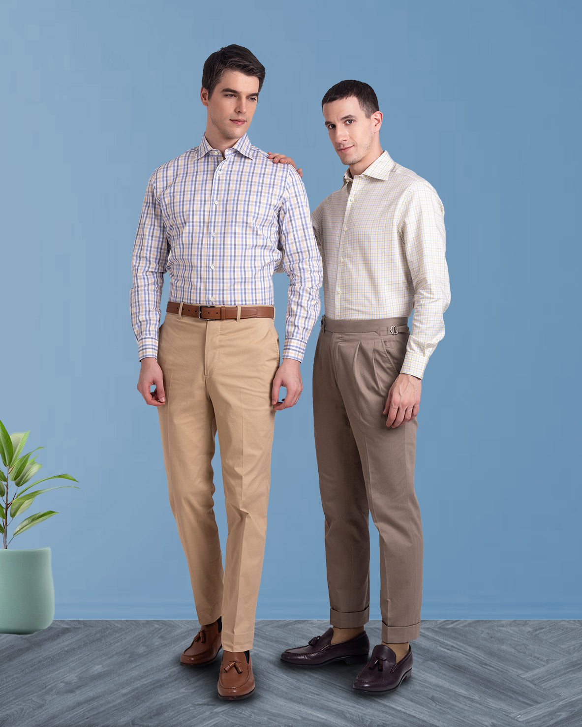 Pleated Sondrio Drab Twill Pant - 7