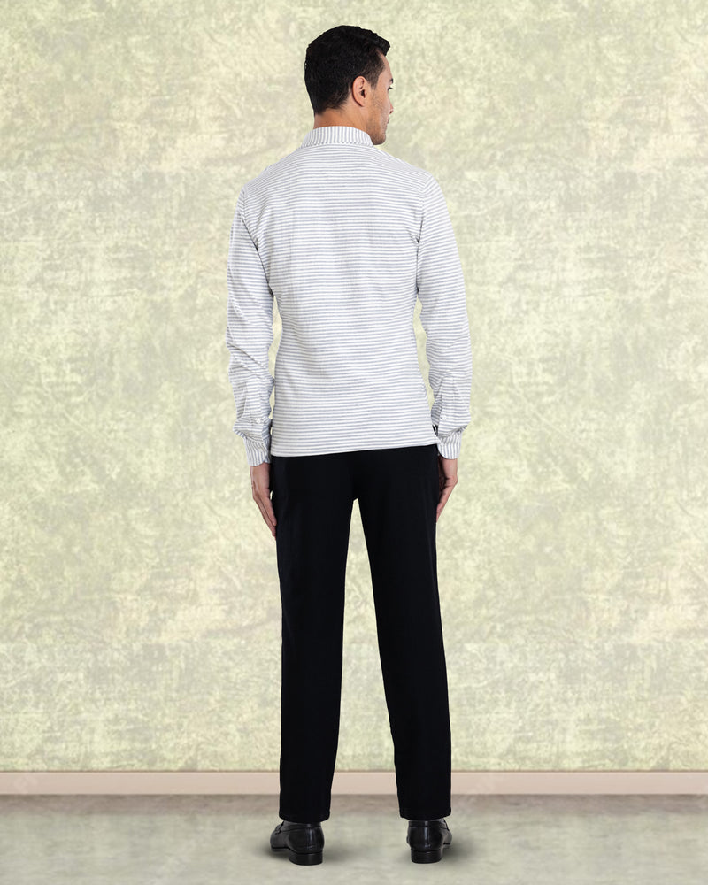 Black Wool Chino