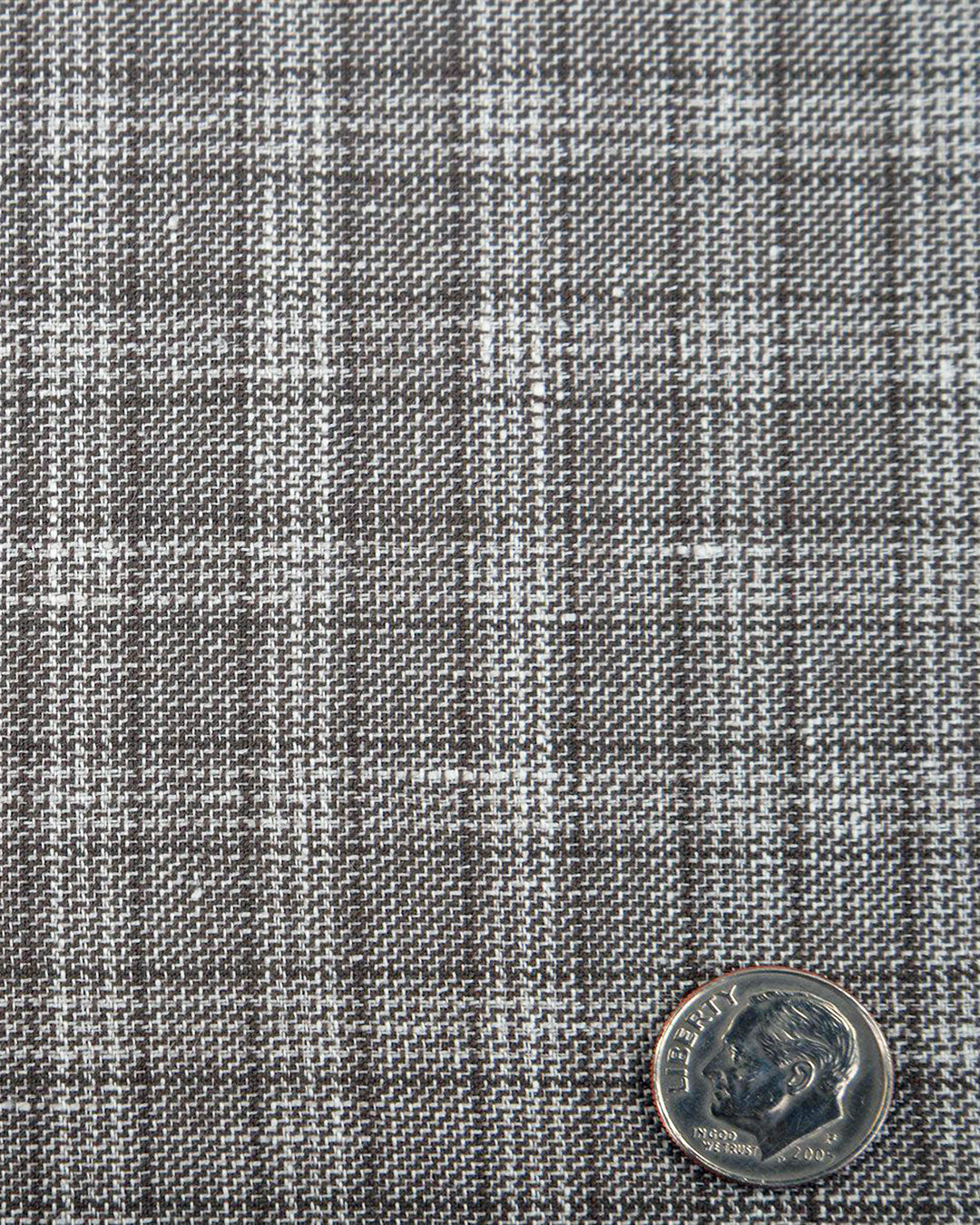 Scabal Linen Olive Green Tattersall Checks Pants - 4