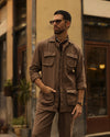 Linen Fresco Brown Pant