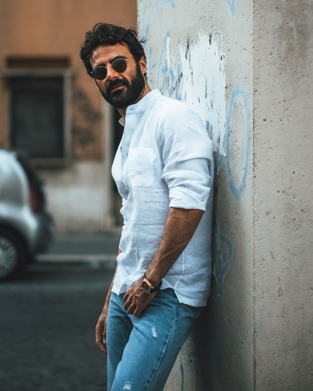 Crisp White Linen Summer Shirt - 2