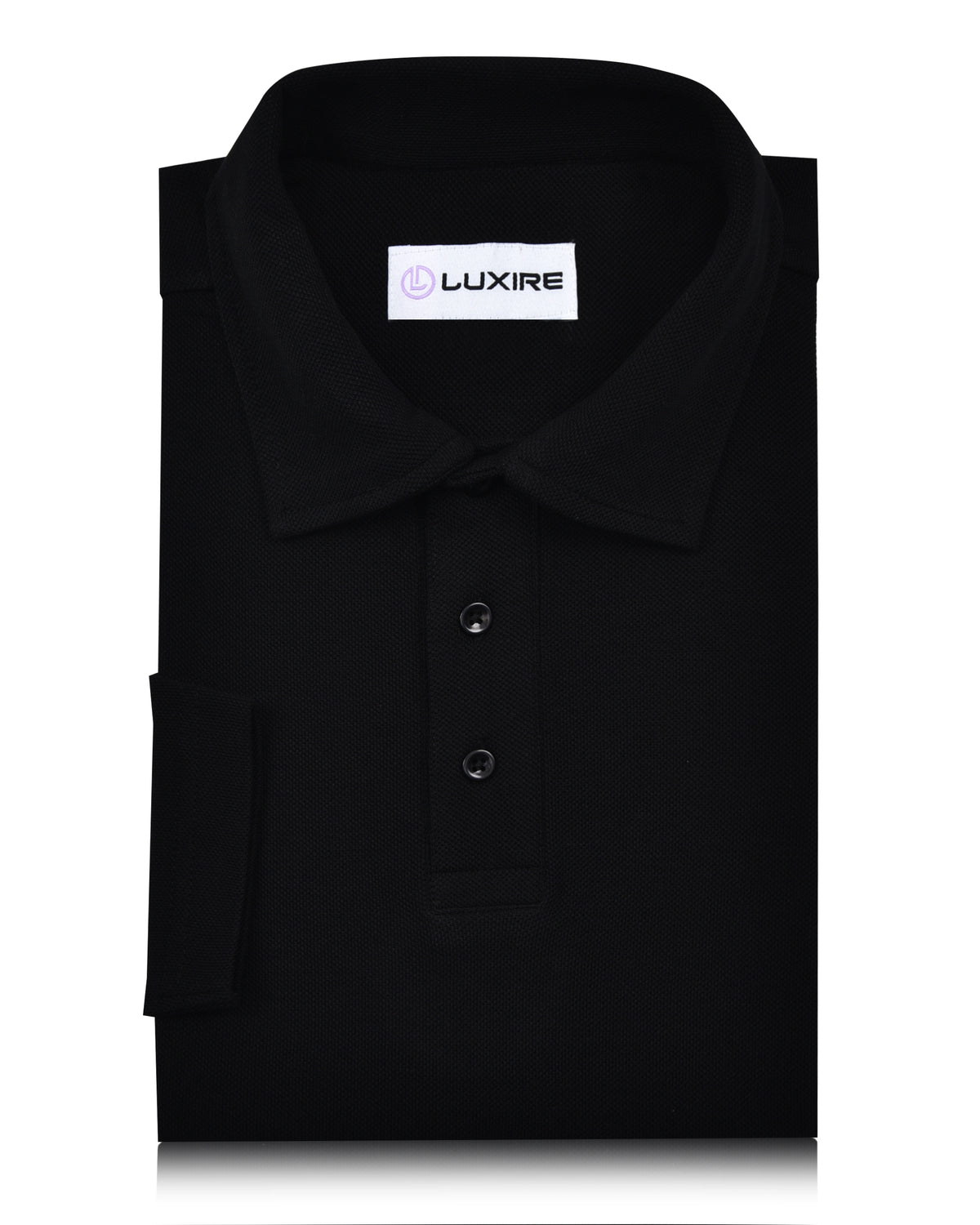 EZS Aria Black Long Sleeve Polo - 3