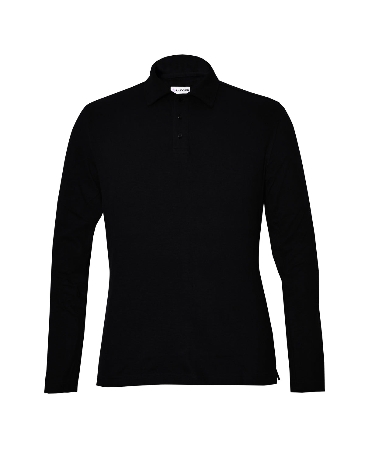 EZS Aria Black Long Sleeve Polo - 11