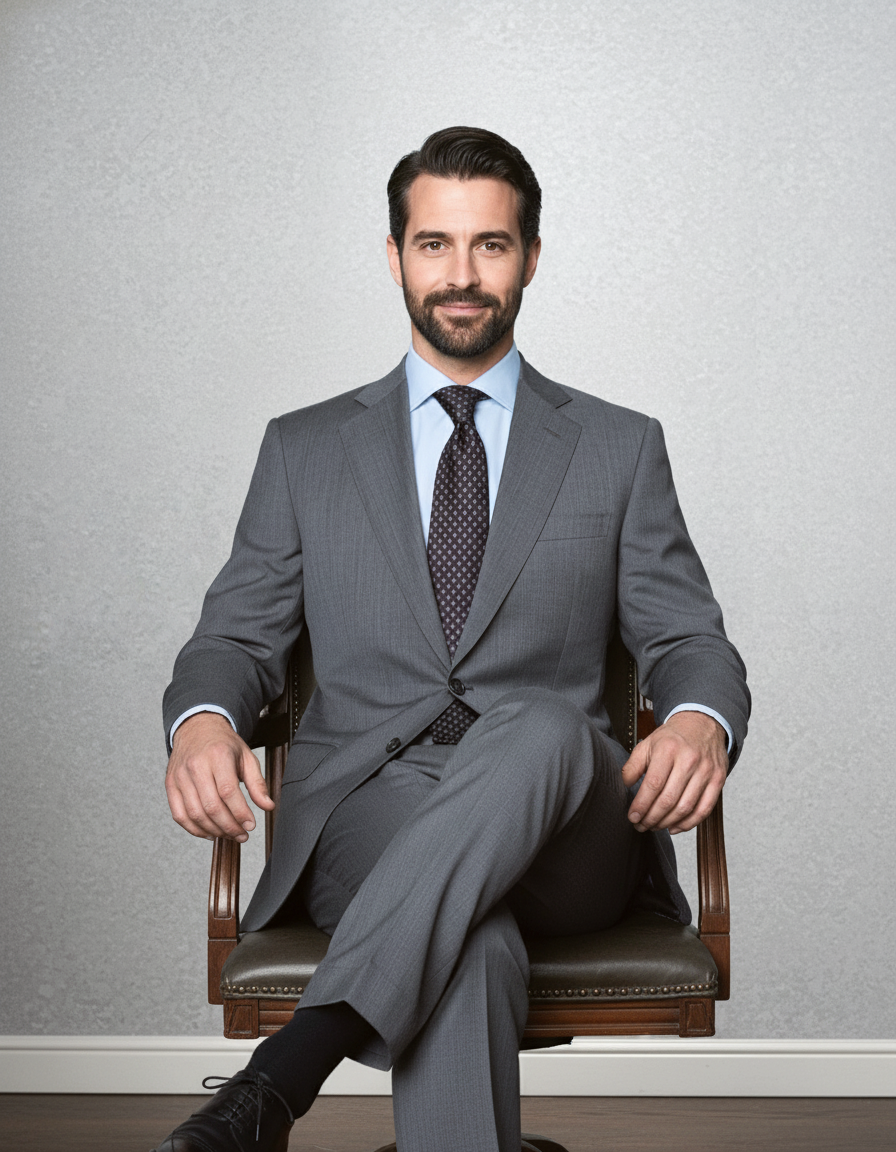 Washable Wool Suit: Mid Grey