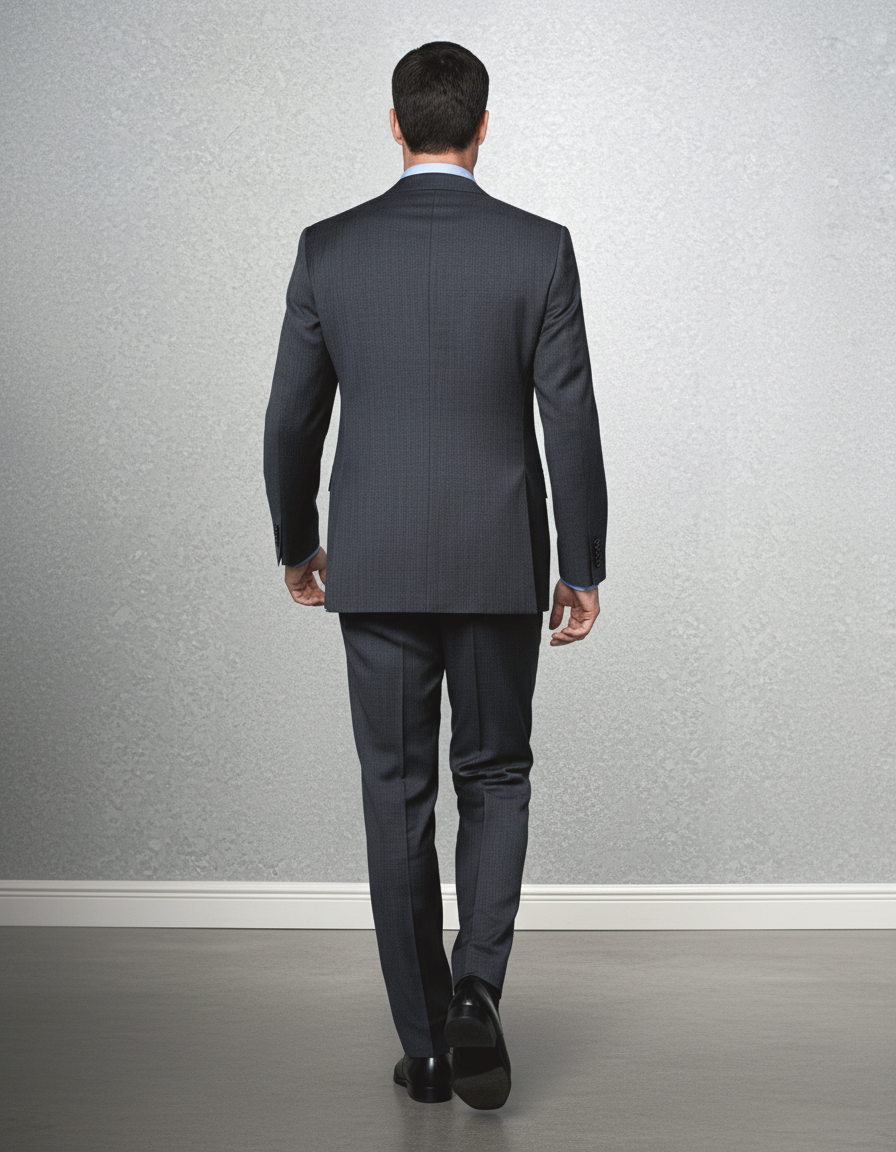 Washable Wool Suit: Dark Grey