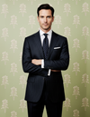 Navy Wool Pinstripes Suit