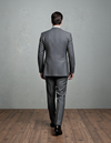 Grey Wool Pinstripes Suit