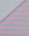 Orchid Pink Green Stripes Classic Oxford