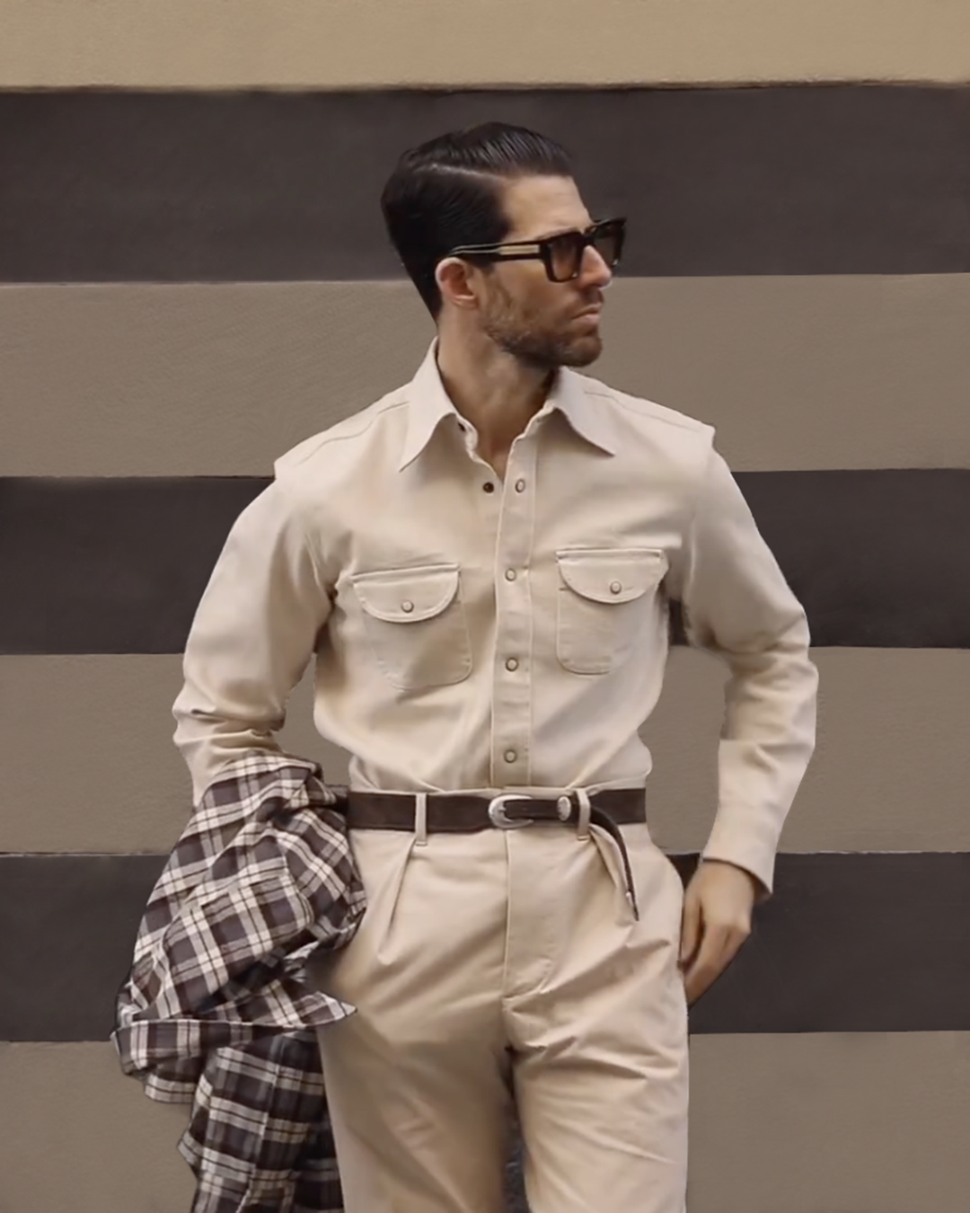 Ecru Twill Shirt - 2