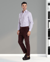 Navy Pink Tattersall Shirt