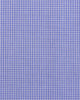 Close up view of custom check shirts for men by Luxire sapphire blue gingham