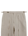 100% Linen Suiting Ecru