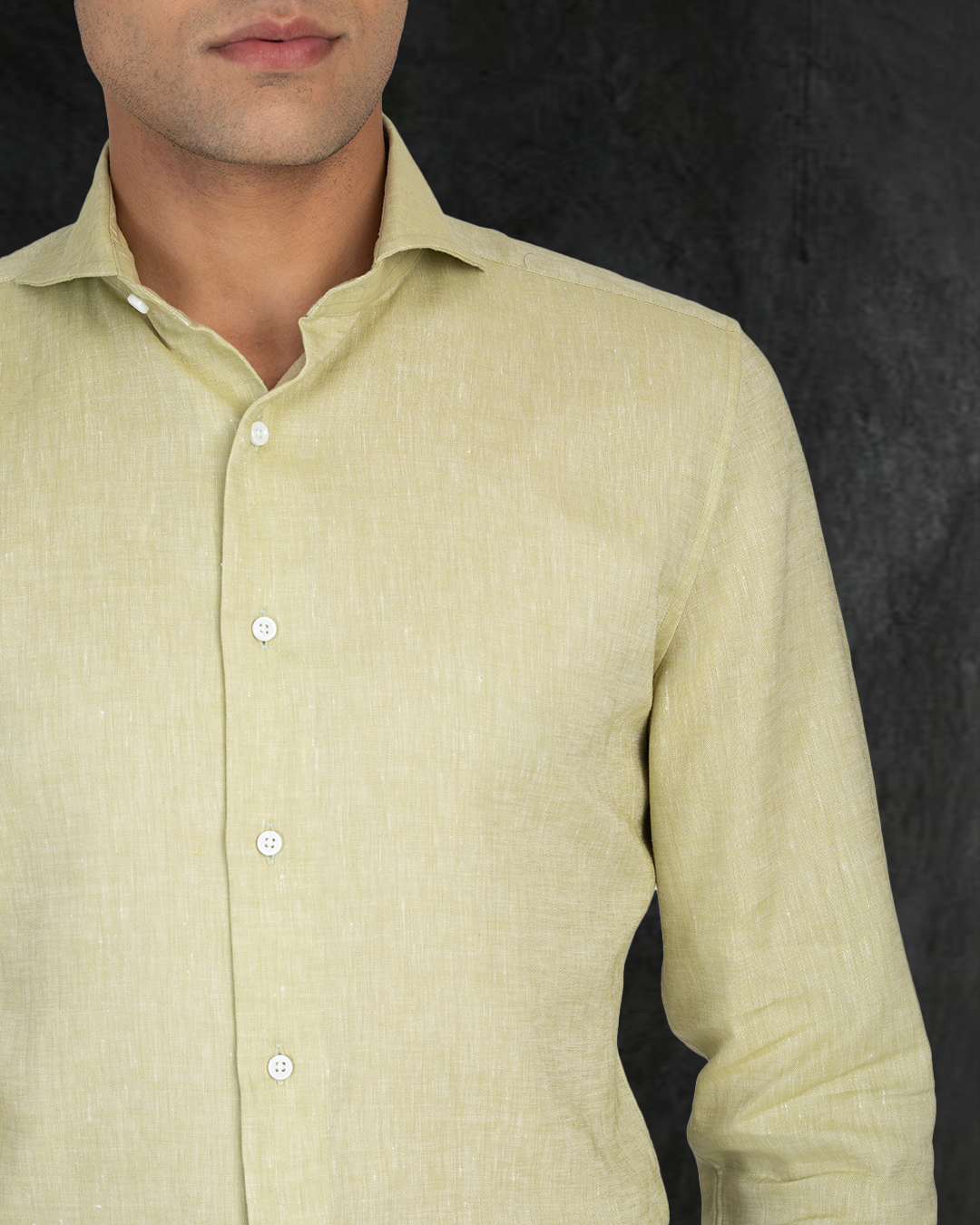 Linen Cotton Canvas: Olive Pant - 8