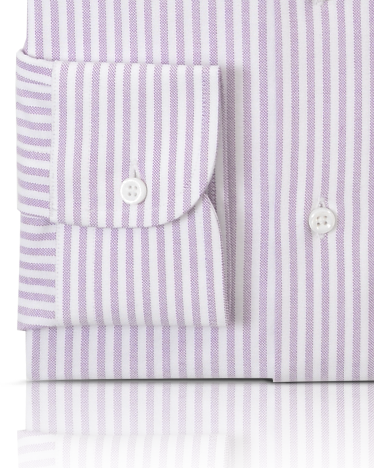 Pale Mauve Stripes Oxford - 3