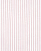 Close up of the custom oxford shirt for men by Luxire in white with pink university stripes
