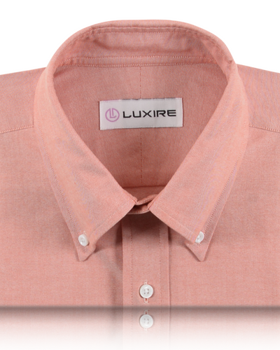 Reddish Orange Pinpoint Oxford