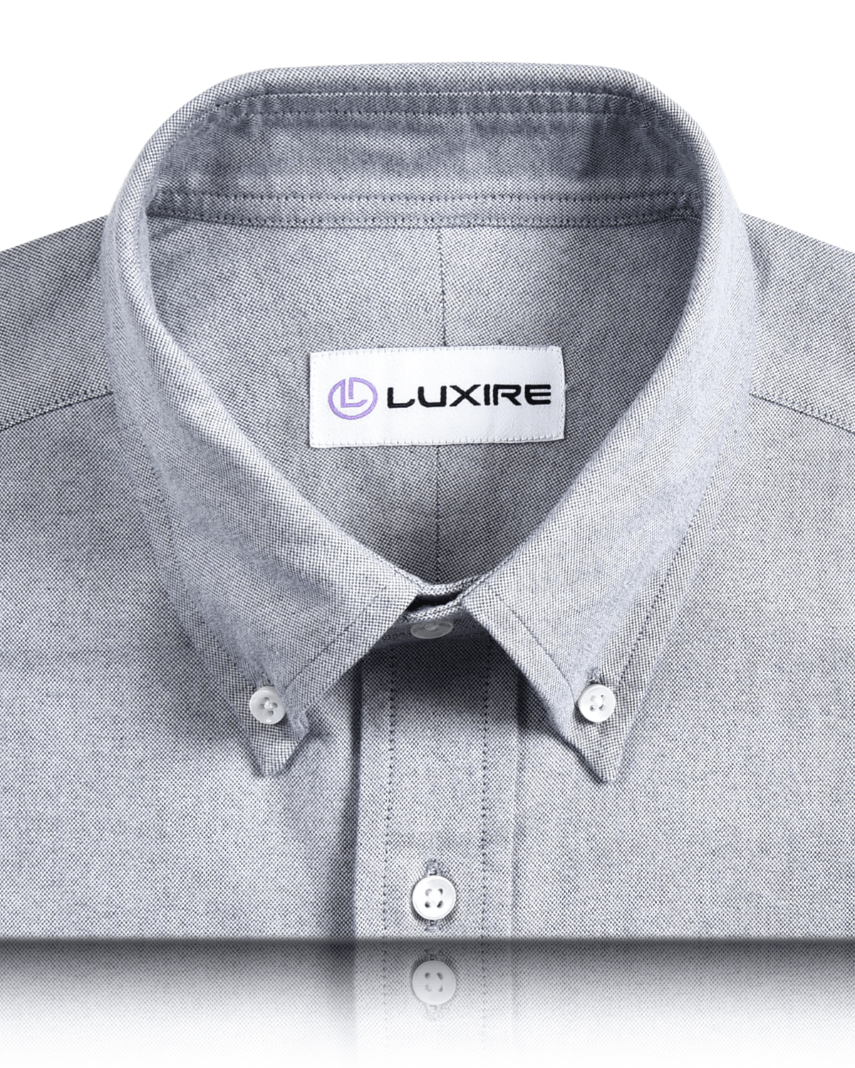 Stone Grey Soft Oxford Shirt - 2