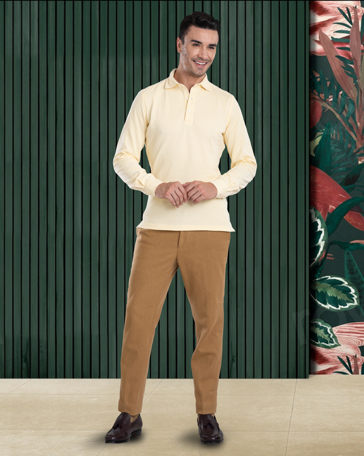 Butter Yellow Polo T-Shirt - 4