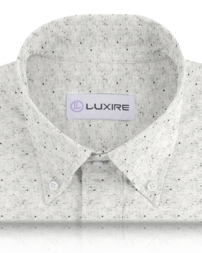 Speckled Light Grey Polo Shirt