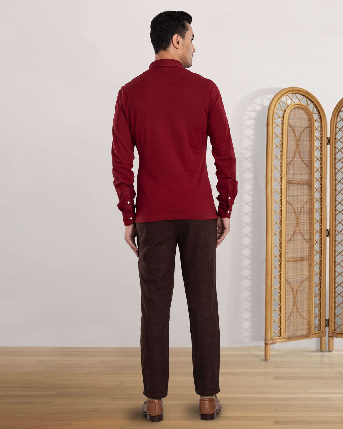 Maroon Polo T-Shirt - 7