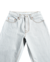 Fade Washed Blue Selvage With Turquoise Tint - 15 Oz Jeans