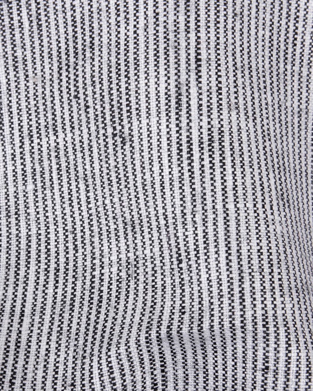 Linen: Black White Dress Stripes - 5