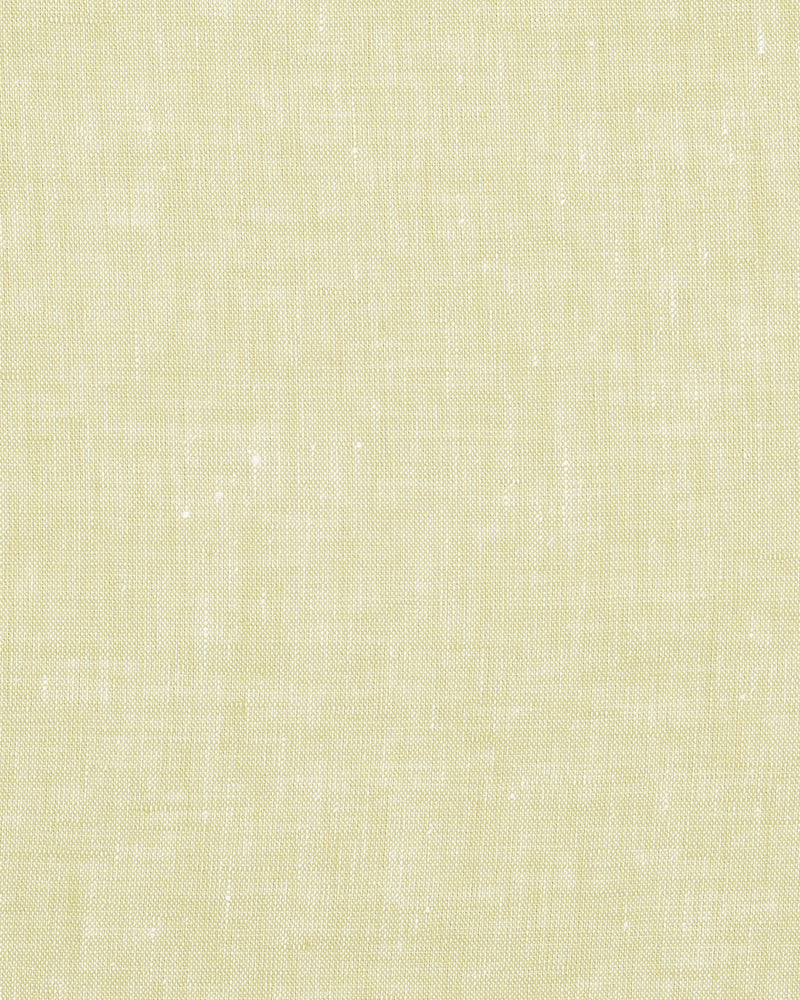 Close up of custom linen shirt for men in light olive green by Luxire Clothing