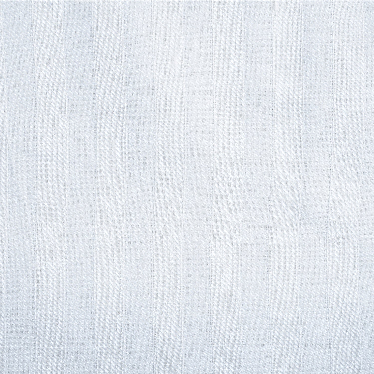 Close up of the custom linen shirt for men in white with wide stripes by Luxire Clothing 2