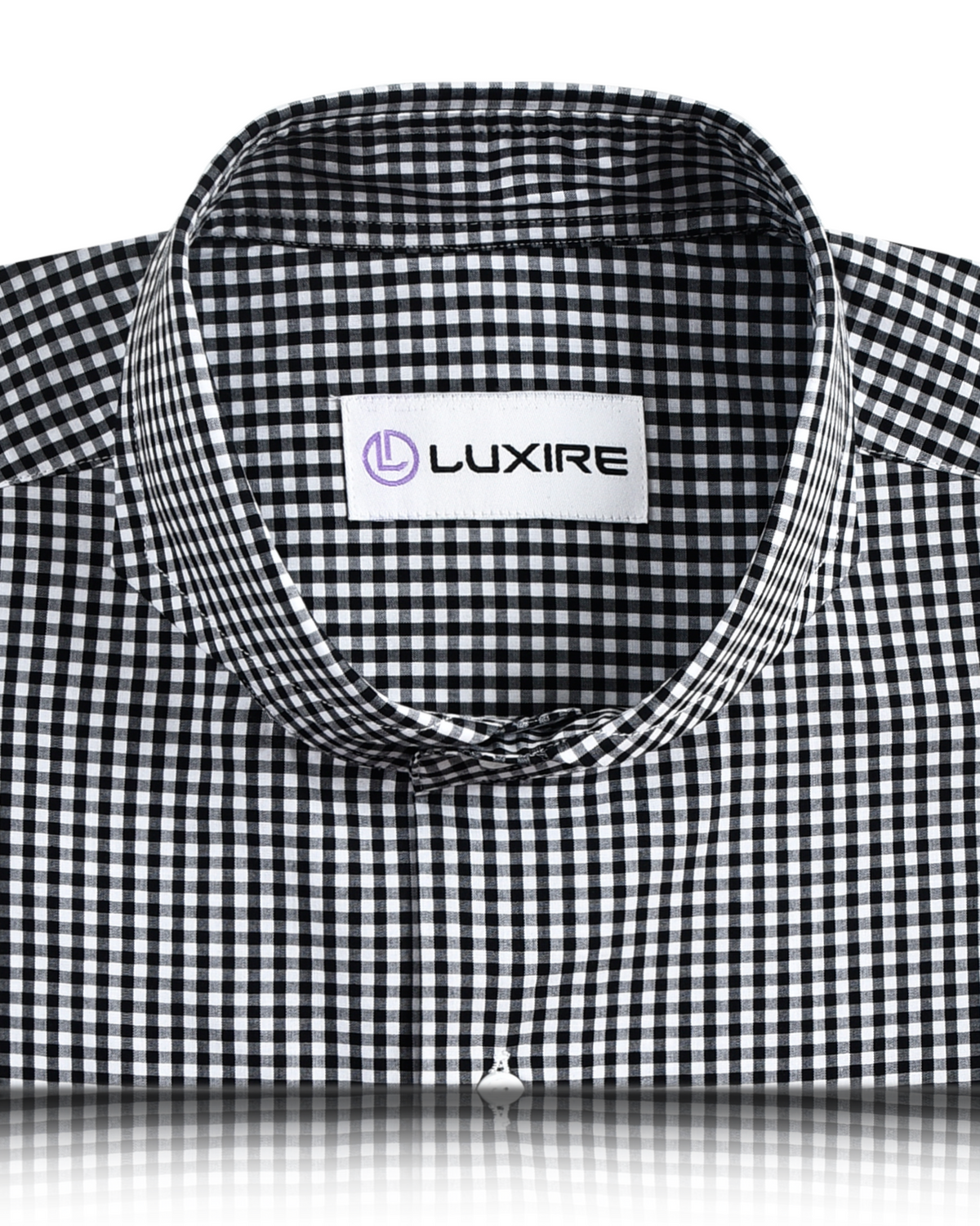 Black & White Micro Gingham Shirt - 2