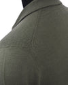 EZS Merino Wool Pale Olive  Long Sleeve Polo