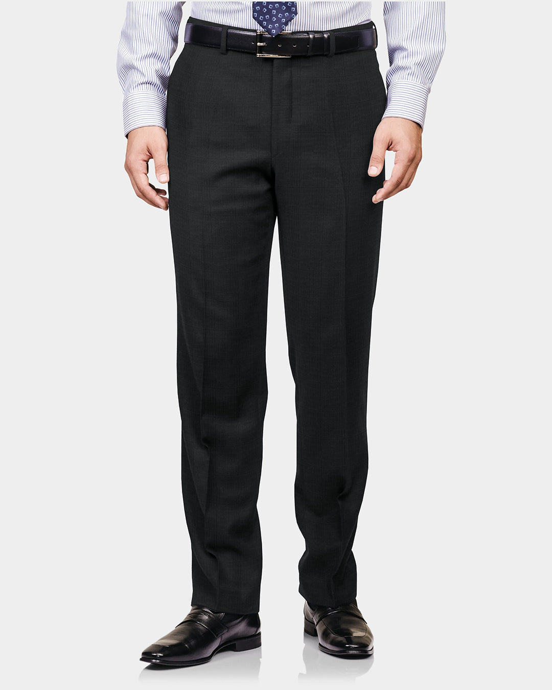 Drago: Super 160s Charcoal Prince of Wales Checks Suit - 4
