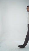 Brown White Candy Stripes Shirt