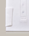 EZS Aria White Long Sleeve Polo