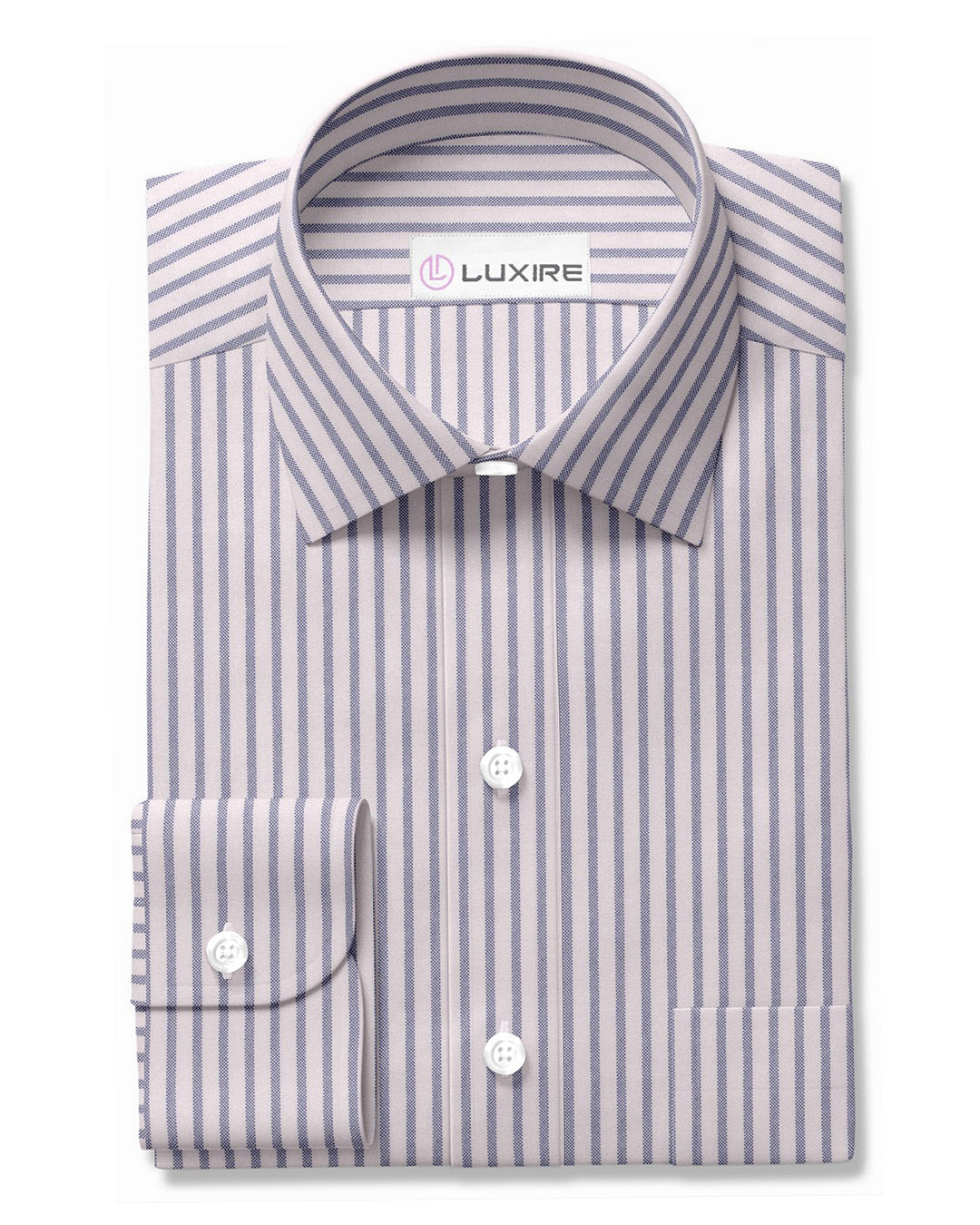 Navy Candy stripes Oxford - 1