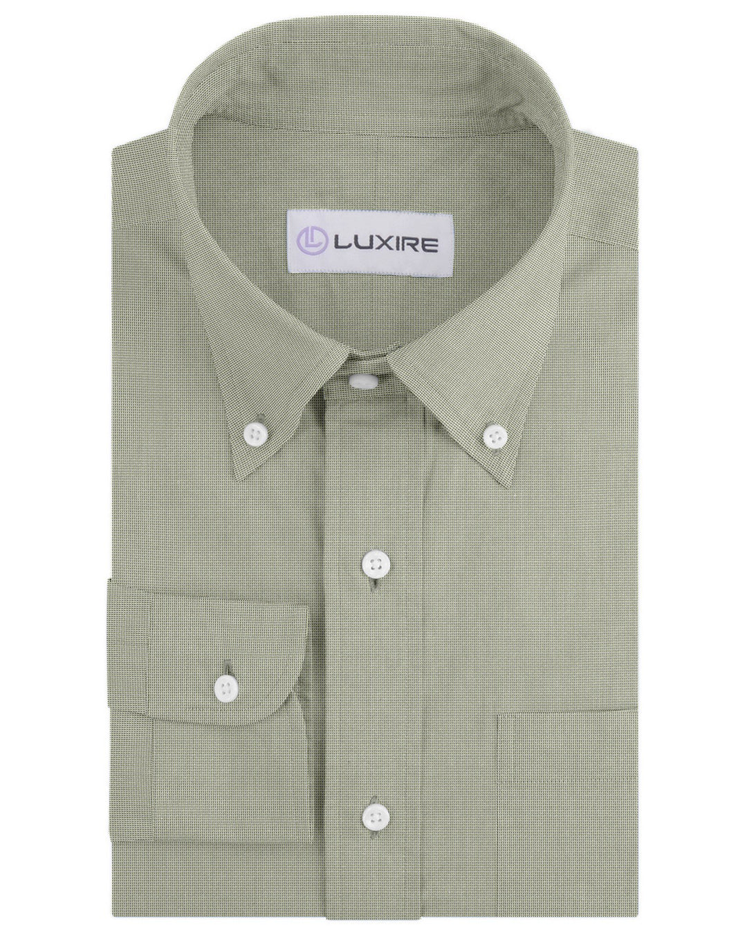 Cotton Poly: Light Olive End On End - 1