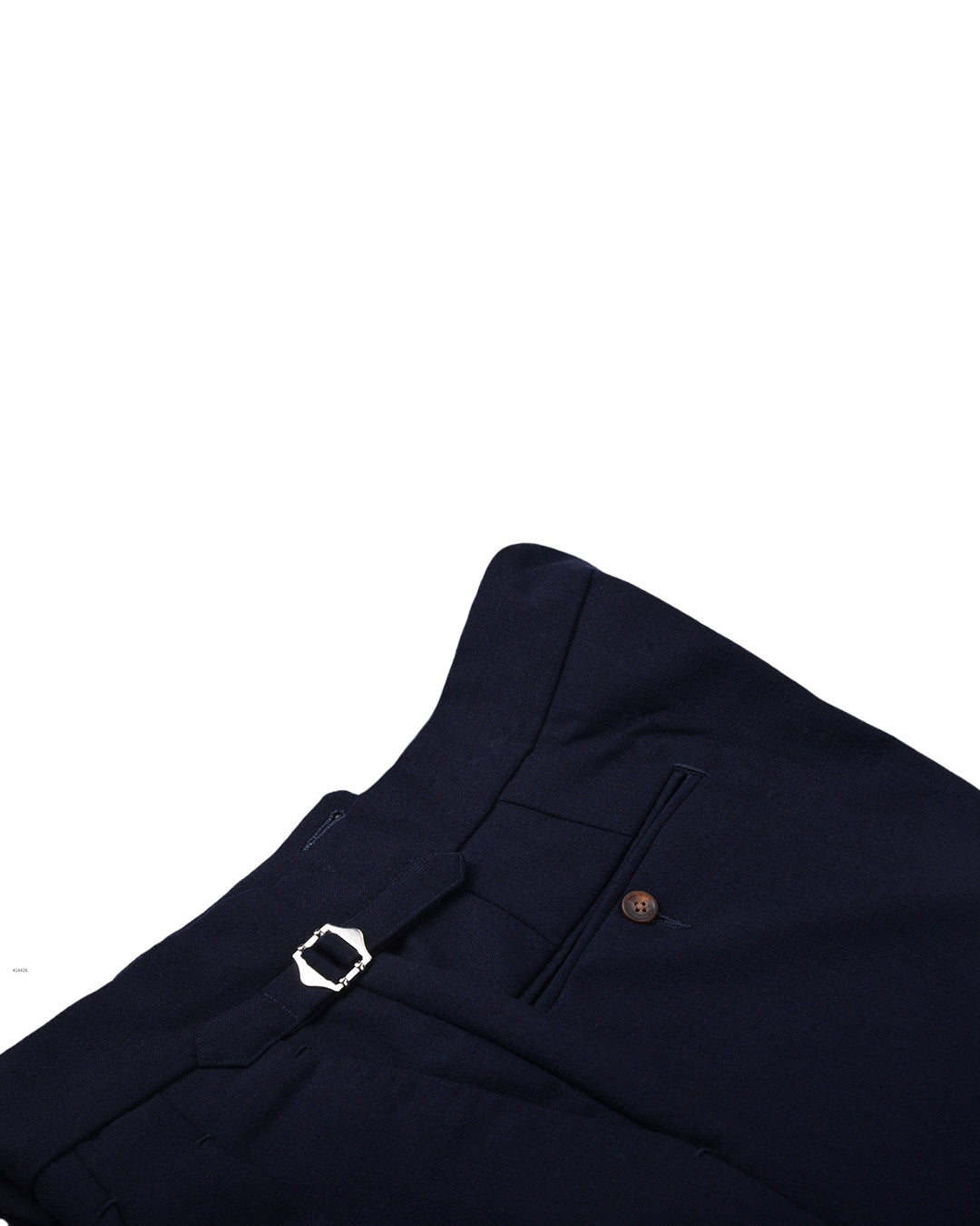 Minnis Fresco-Dark Navy Plain 10 Oz Wool - 3