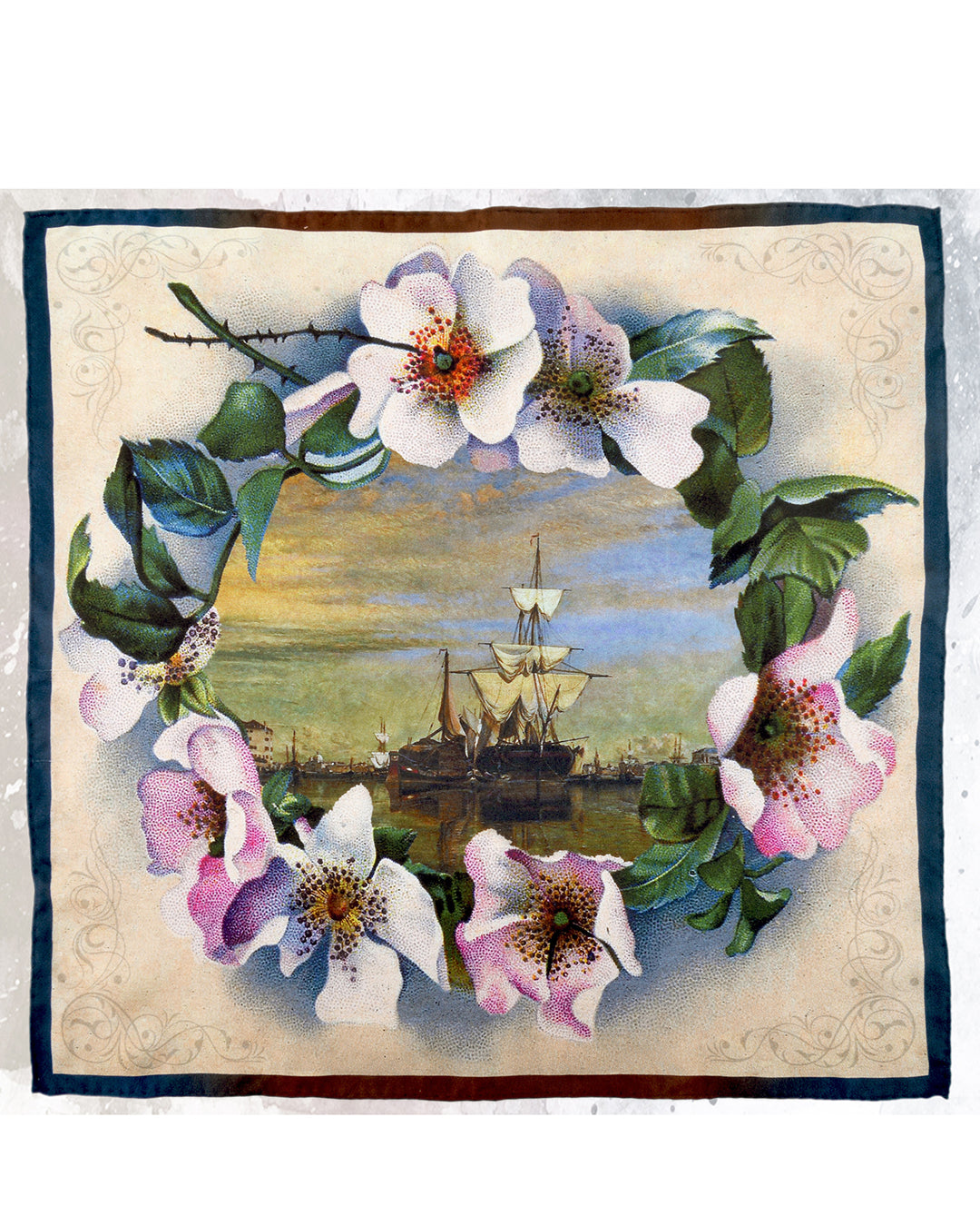 Flower Tiara-Pocket square - 1