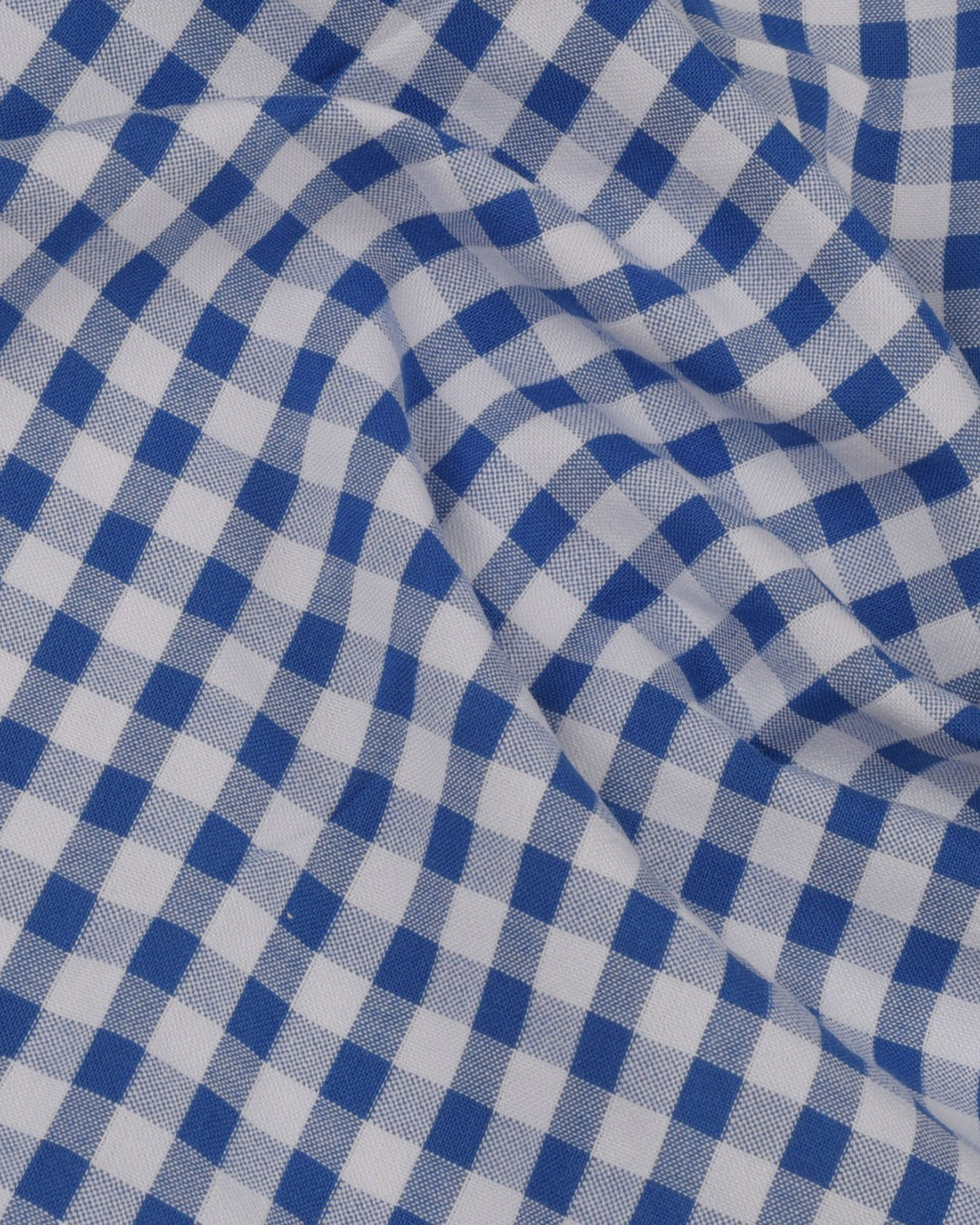 Blue White Gingham Checks - 4