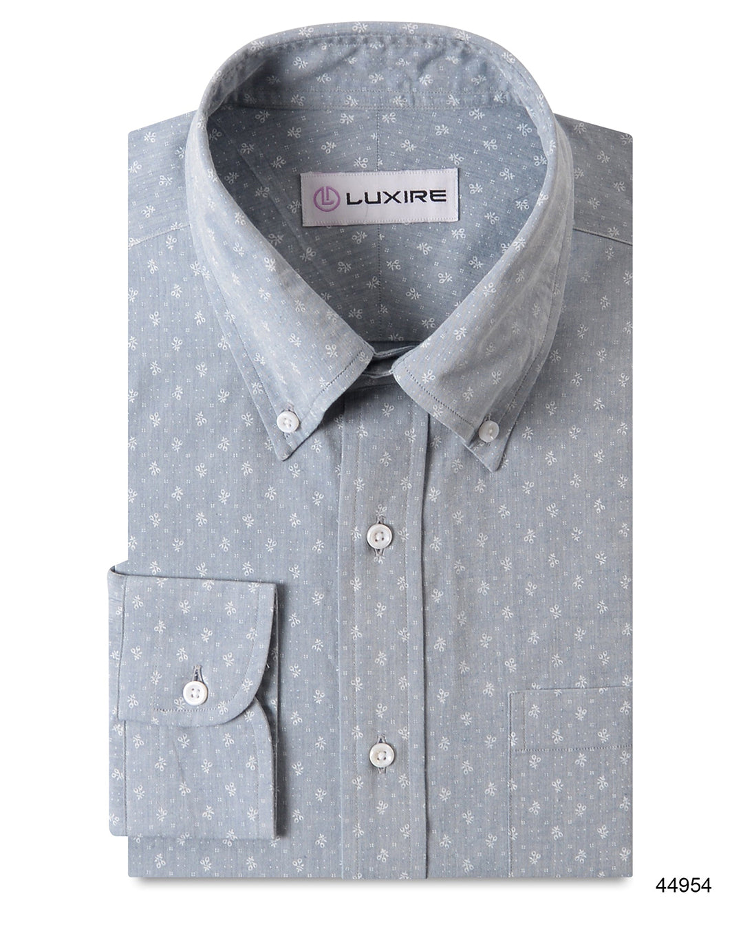 Pale Indigo Printed Wabash - 1