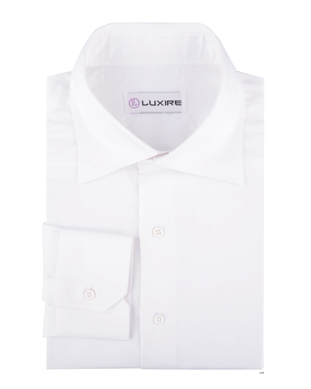 White Satin Dress Shirt - 1