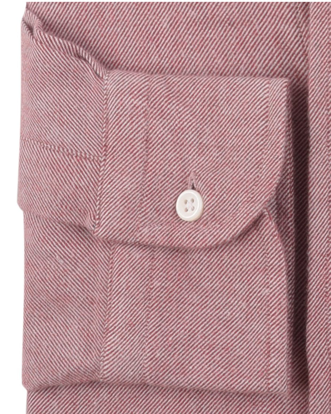 Red Twill Flannel Shirt - 3