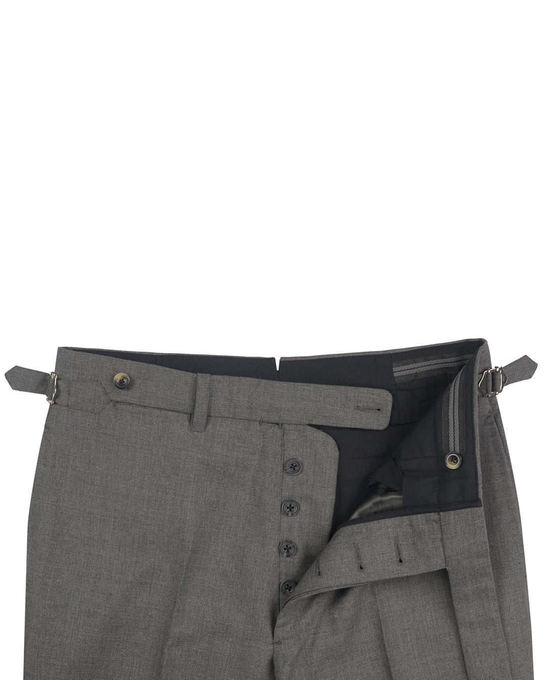 Holland & Sherry Crispaire Grey Solid - 3