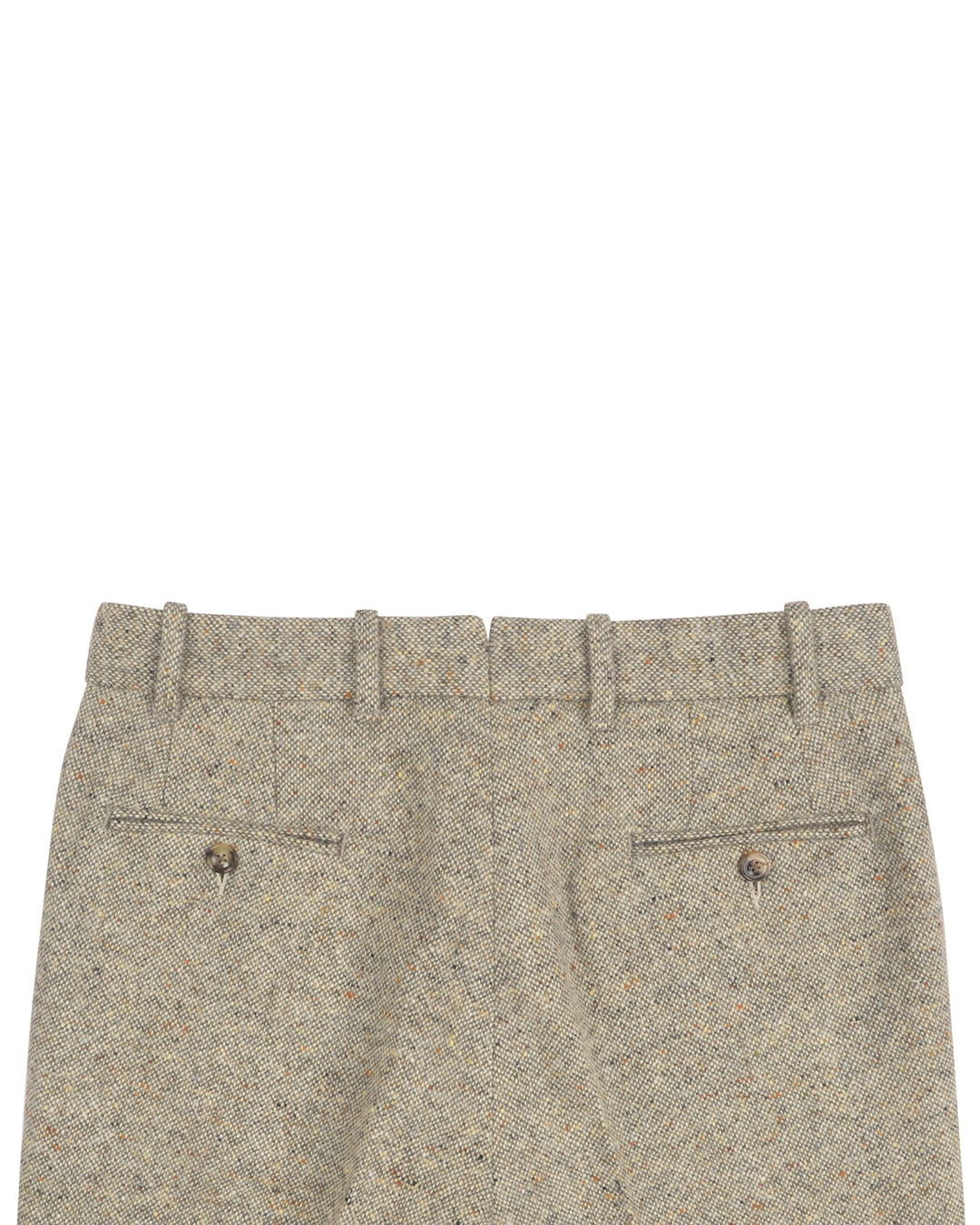 Molloy Plain Donegal Tweed Pants - Cream - 4