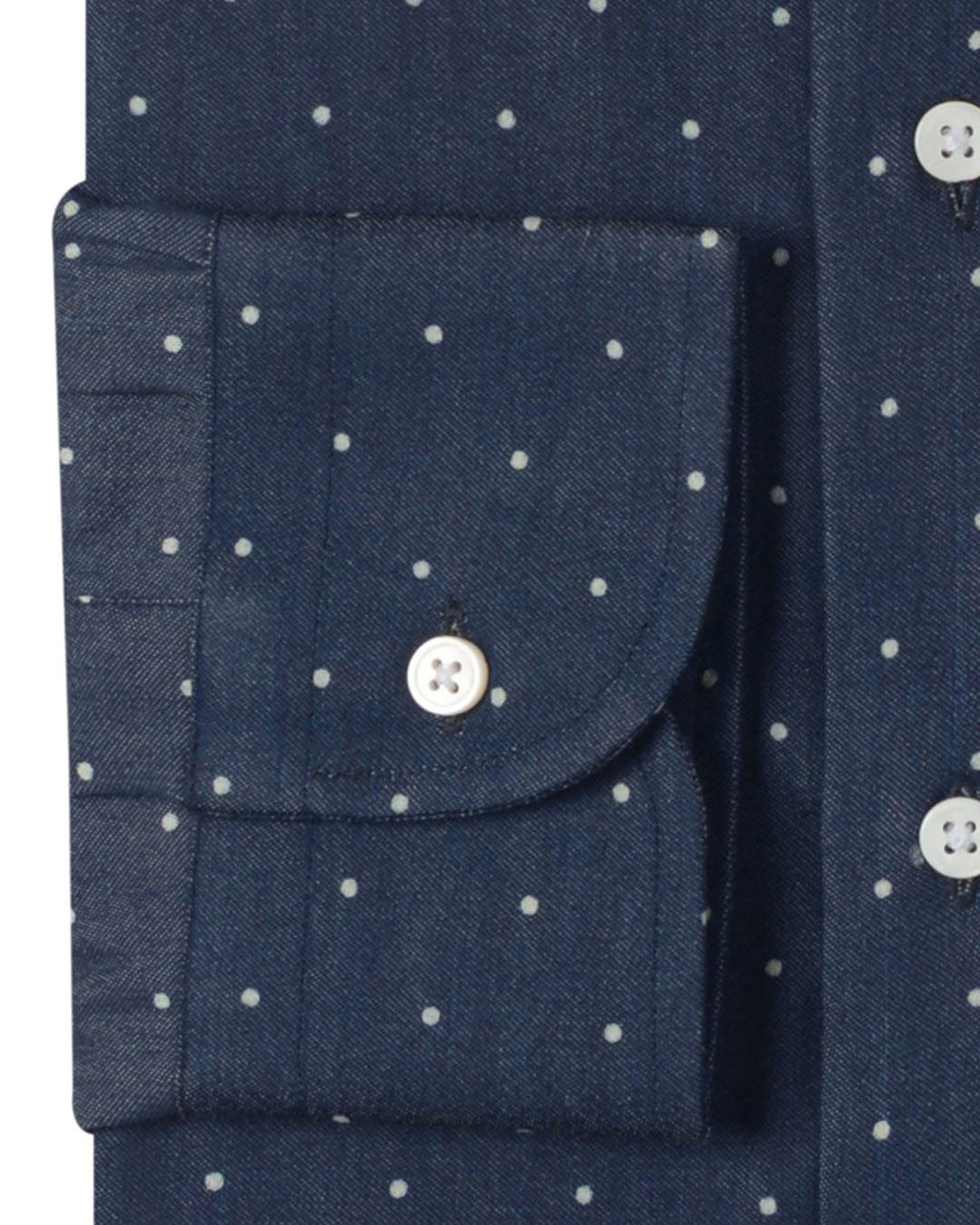 Indigo Denim Wabash Polka - 3