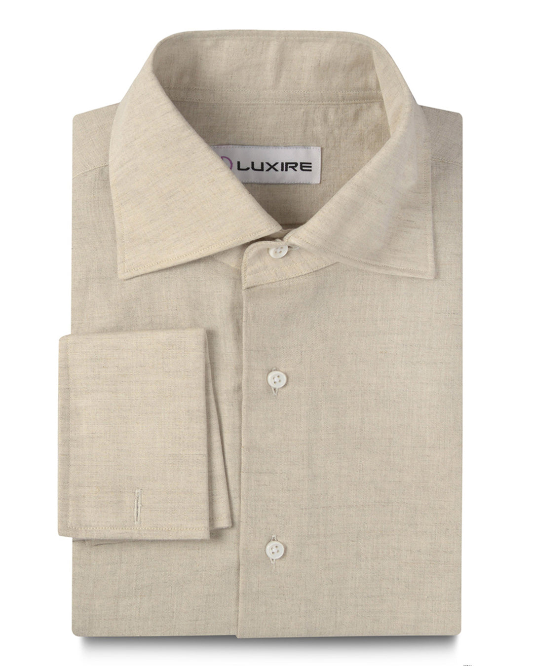 Linen Cotton: Ecru Plain - 1